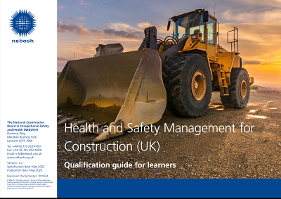 Health and Safety Management for<br />
Construction (UK)