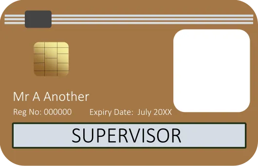 CSCS Gold Supervisors Card